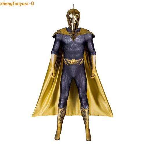 Black Adam Doctor Fate Cosplay Bodysuit Cloak Costume Outfits Men Halloween Suit - Picture 7 of 21
