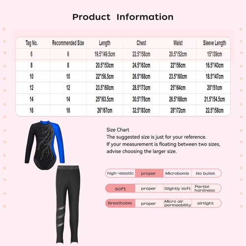 Girls Sets 2pcs Outfit Gymnastics Tracksuits Kids Leotard Keyhole Back Bodysuit - Picture 43 of 78