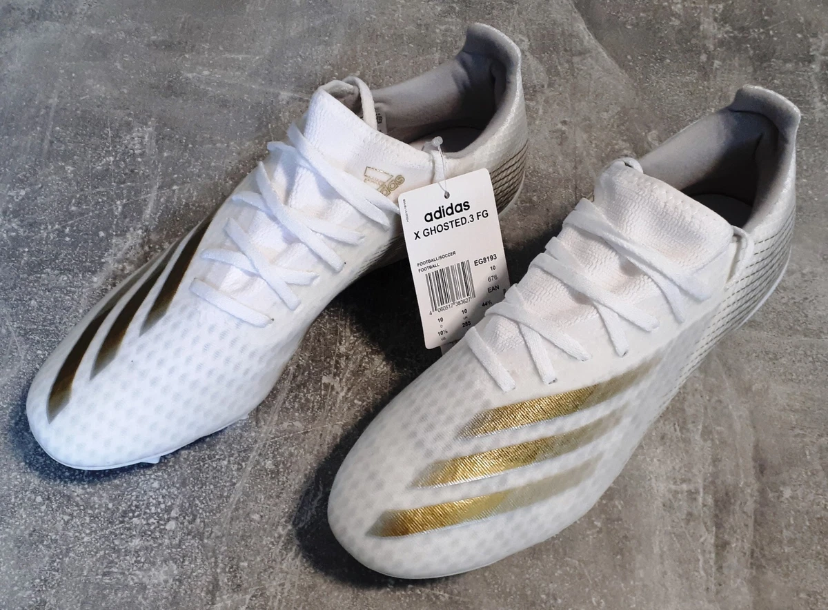 Adidas X Ghosted.3 FG EG8193 Herren Fu ball Schuhe Sport Wei Gold