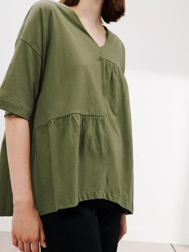 Kin Cotton Asymmetric T-Shirt, Ivy Green Size S John Lewis RRP £25.00 CA780 - Picture 16 of 16