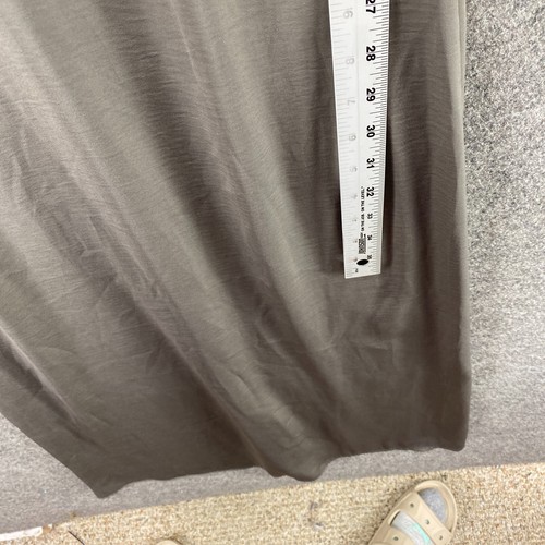 Forever 21 Dress Women XS Gray Maxi Long Sleeveless Zipper V-Neck Casual Solid - Picture 6 of 8