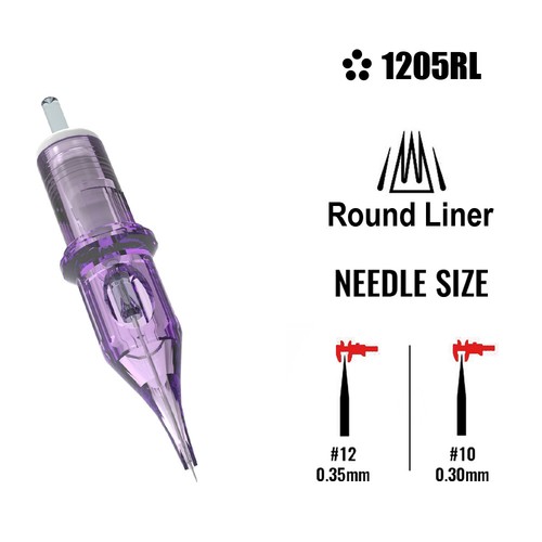 10-100Pcs Professional Purple Tattoo Cartridge Needle Shader Sterile RL RS RM M1 - Picture 14 of 40