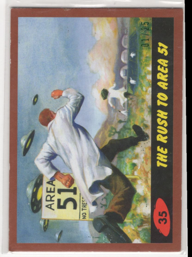 2017 Mars Attacks The Revenge Penciled Bronze #P35 The Rush to Area 51 /25 