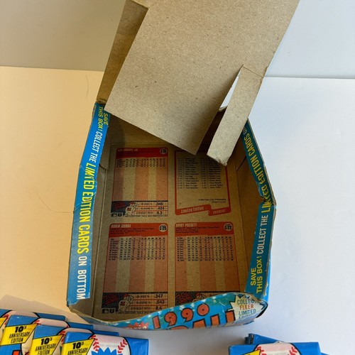 10 Packs 1990 Fleer Baseball 15 Cards 1 Sticker Unopened Wax Packs - Picture 7 of 10