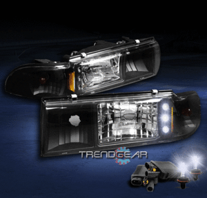 1991-1996 CHEVY CAPRICE/1994 IMPALA LED CHROME CRYSTAL HEAD LIGHT+8000K HID KIT 1991-1996 CHEVY CAPRICE/1994 IMPALA LED CHROME CRYSTAL HEAD LIGHT+8000K HID KIT
