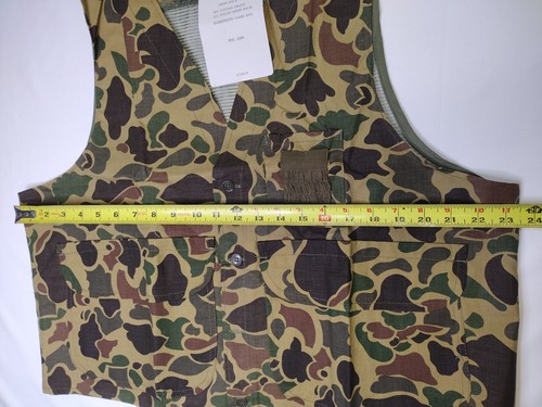Black Sheep Camo Vest mesh back w/ game bag Duck Game Hunting vintage Mens XL - Picture 10 of 14