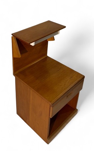 PAIR OF WHITE AND NEWTON BEDSIDE CABINETS CHESTS WALNUT MID CENTURY RETRO - Picture 10 of 12