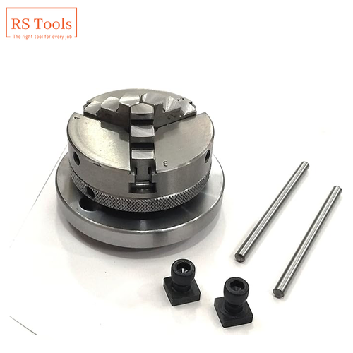 4'' Tilting Rotary Table with 65mm 3 jaw Self Centering Chuck And Backplate USA - Picture 14 of 24