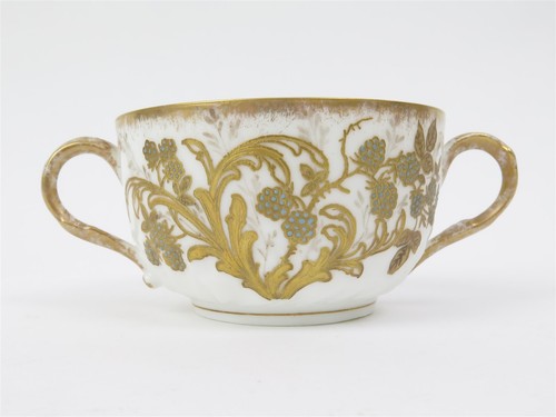 6er Set LS & S Limoges Doppelhenkel Bouillon Suppentassen mit Untertassen - Bild 5 von 12