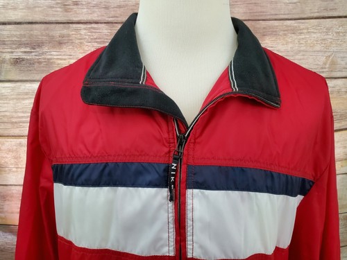 Nike Vintage 90s Gray Tag Swoosh USA Color Block Windbreaker Jacket Adult Size L - Picture 8 of 11