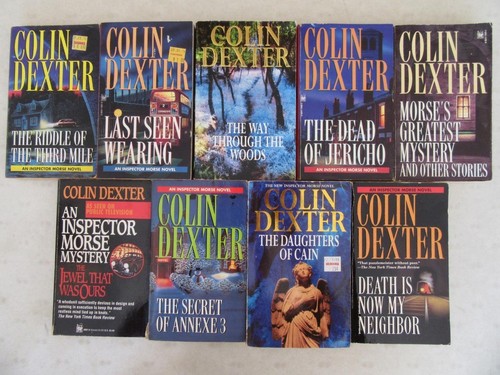MENGE (9) COLIN DEXTER Buch INSPEKTOR MORSE SERIE #2,5-7,9-12,14 FAST KOMPLETT