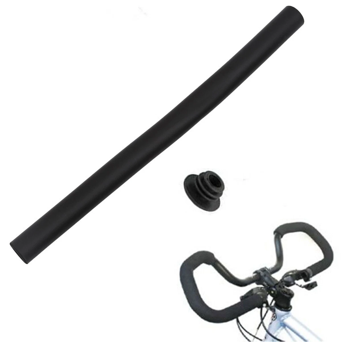 Black Bicycle Handlebar Foam Grip Pad Set Road Bike Handle Bar