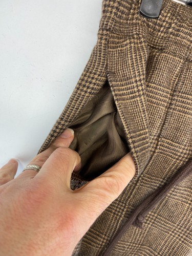 POLO Ralph Lauren Women’s Wool Blend Tweed Brown Plaid Jogger Size XS (2751) - Picture 13 of 19
