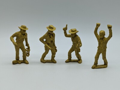 Marx Famous Western Figures Set of Four Western Town 1950s