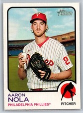 2022 Topps Heritage Aaron Nola Philadelphia Phillies #319
