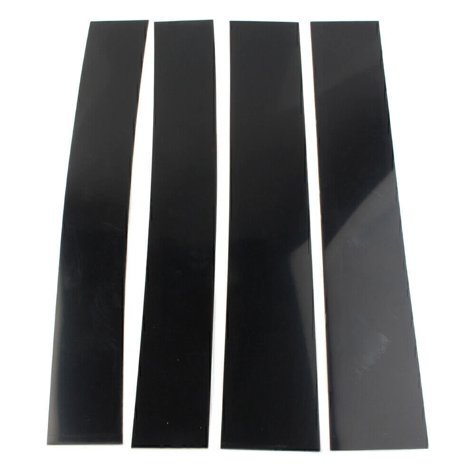 For Ford F-150 04-2014 Pillar Posts Door Piano Black Trim Decal Cover Kit 4x — 第 2/4 张图片