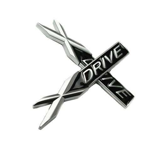 2 piezas Nuevo X DRIVE carrocería de coche lateral guardabarros delantero pegatina insignia emblemas decoración - Imagen 3 de 9