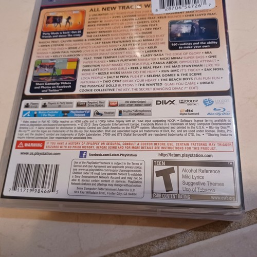 Everybody Dance 2 (Playstation 3, 2012, Sony) PS3 New Sealed Game - Picture 4 of 4