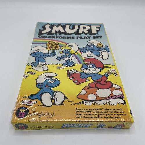 Vintage 1981 Smurfs Colorforms Play Set Brand New Factory Sealed