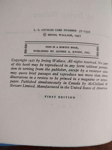 The Square Pegs by Irving Wallace, 1957 First Edition, Unmarked Pages, with D/J - Picture 3 of 11
