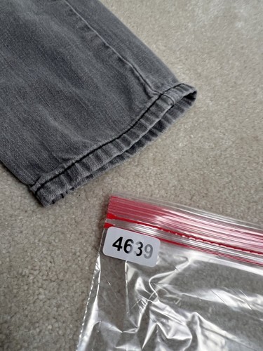 Levi’s Jeans Boys 7 7x Gray Jean Denim 514 Cotton Pants Straight Youth Size - Picture 15 of 15