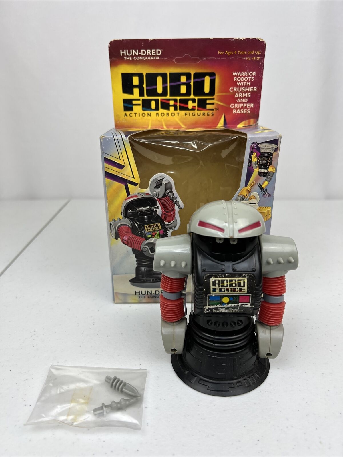 Vintage1984 Ideal Robo Force Action Figure Hun-Dred w/ Accessories & Box