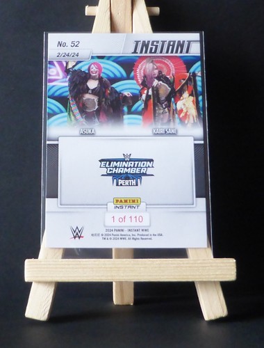 2024 PANINI INSTANT ELIMINATION CHAMBER PERTH ⭐ ASUKA - KAIRI SANE ⭐ N. 52 - Picture 2 of 2