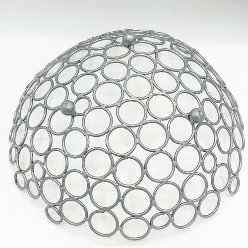 Cesta de exhibición redonda de alambre circular retro 11" - Imagen 3 de 3
