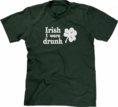 Lustiges Trinkshirt: Irish I Were Drunk T-Shirt coole lustige Tshirts für Männer Jungs - Bild 18 von 24