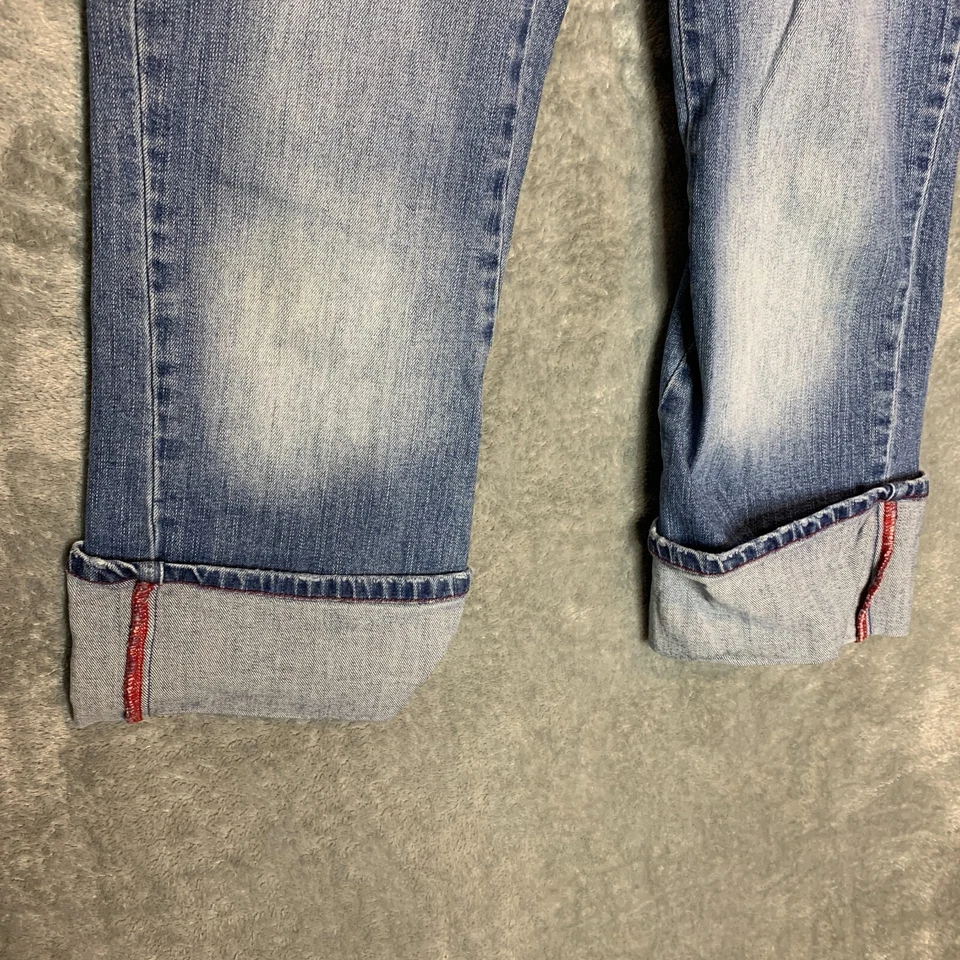 Mavi Jeans Women Low Rise Straight Cuffed Stone Wash Denim Capri 5 Pocket 30 - Image 4 of 4