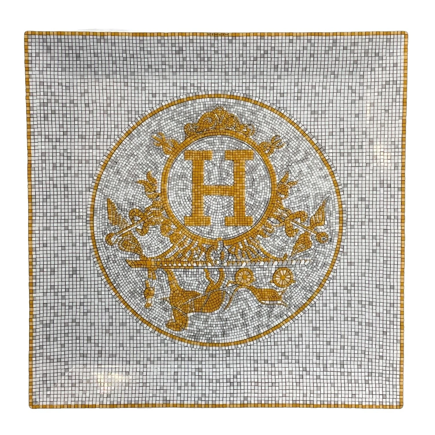 Placas de vajilla de porcelana cuadrado HERMÈS