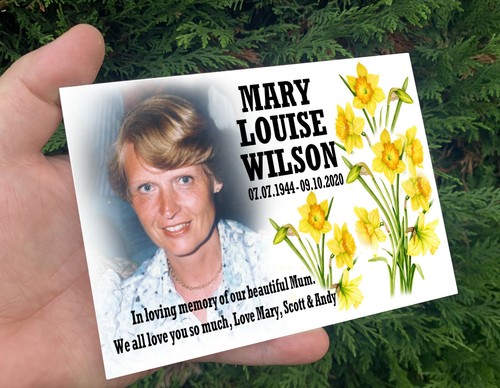 Haustier Hund Gedenktafel, Grabfoto Plakette, personalisierte Hundefoto Plakette. - Bild 11 von 12