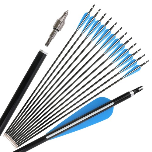 30" ArcheryAuminuml Arrows SP300 4" Vanes Compound Recurve Bow Hunting Target - Picture 4 of 15