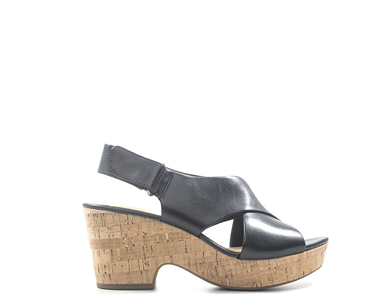 zapatos CLARKS mujer Sandali Alti negro Pelle naturale 141394-NE zapatos CLARKS mujer Sandali Alti negro Pelle naturale 141394-NE
