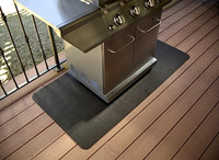 30x48 Gas Grill Reversible Splatter Mat Pad Floor Decking Protective Rug Black 30x48 Gas Grill Reversible Splatter Mat Pad Floor Decking Protective Rug Black