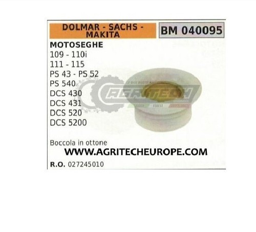 027245010 VITE SENZA FINE CHIOCCIOLA POMPA OLIO MOTOSEGA DOLMAR PS 43 52 540 - Imagen 2 de 3