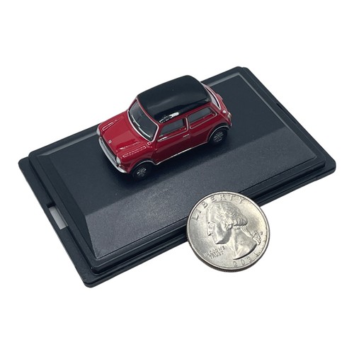 Mini Cooper Mark 2 Tartan Red with Black Roof Diecast car 1:76 OO Scale Oxford - Picture 19 of 24