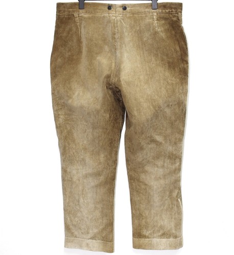 French Vintage 1950s Light Brown Corduroy Work Chore Pants W40 Made in France - Picture 2 of 9