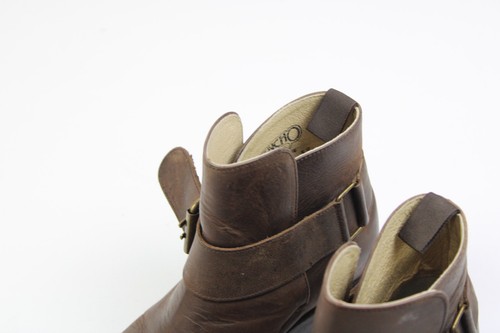 Sancho Y2K Avant Garde Seditionaries Brown Buckle Leather Boots Size 39 - Picture 5 of 16