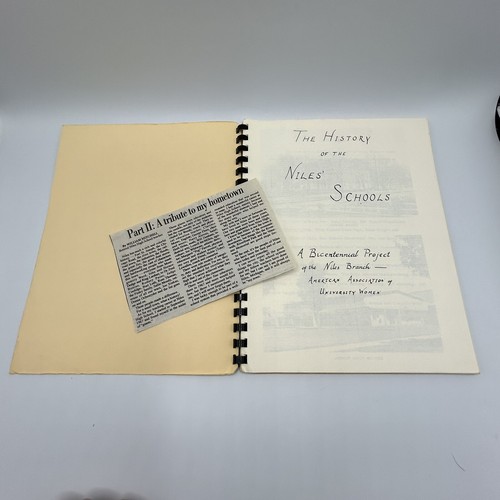 Vtg 1976 History Of Niles Schools Michigan MI Pottawatomie Bicentennial Berrien - Picture 2 of 6