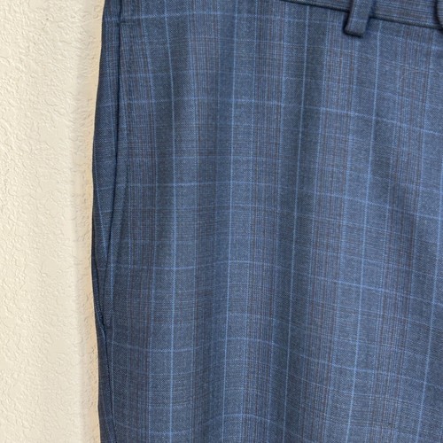 Loro Piana Super 130s Jack Victor Verona-CT Anzug 42 L Sakko 36 L Hose blau kariert - Bild 9 von 15