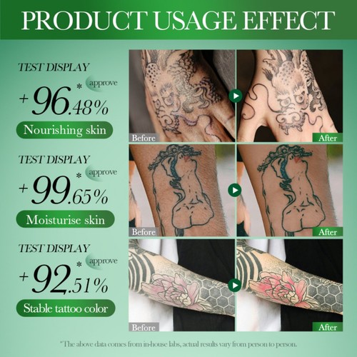 Tattoo Aftercare Butter Balm, Old & New Tattoo Moisturizer Healing Stick 55g - Picture 5 of 14