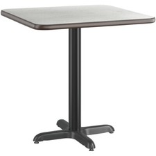 30" Square White Birch Laminate Table Top With Base - Standard Height Table