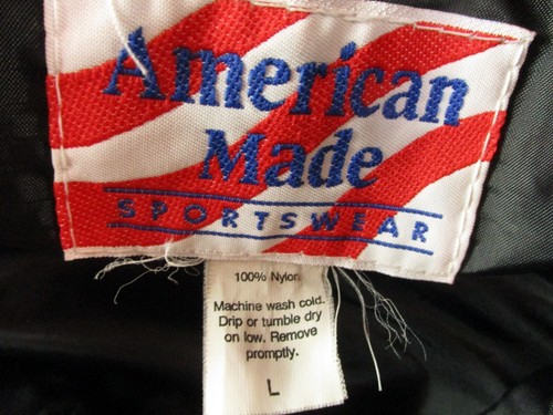 Vintage Indy 500 Racing Jacket Men's Black Large American Made Sportswear - Picture 3 of 14