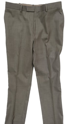 CARAVELLI SLIM FIT~MINT!!~TAN HOPSACK 3PC MENS 42R SUIT W/VEST FF PANTS 34X33 - Picture 14 of 18