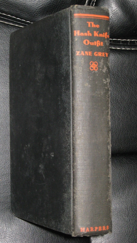 Zane Grey The Hash Knife Outfit 1933 1st Ed Harper Code G-H Vintage Western HC - Picture 2 of 5