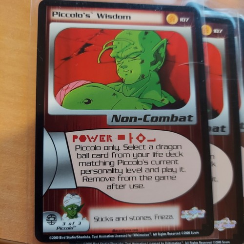 DBZ CCG PICCOLO'S WISNESS 107 RARO FRIEZA SAGA SCORE DRAGON BALL Z LIMITED - Foto 3 di 3