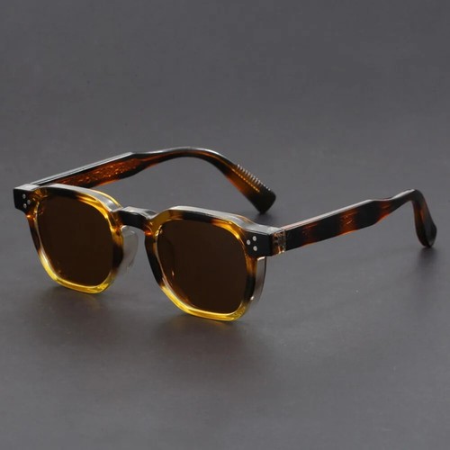 Boho Retro Polarized Sunglasses for Men Frame Polygonal Women's Sunglasses - Bild 30 von 30