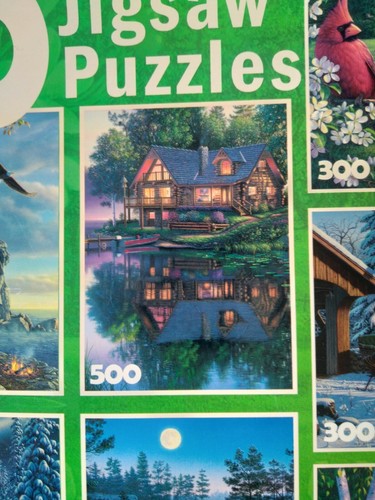 RARE Kim Norlien Puzzles Peace Tranquility Deer Dog Cat Bird Cottage Canoe Horse - Picture 7 of 15