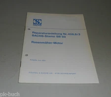 Repair Manual Sachs Stamo SB 93, Lawn Mower Engine Stand 1973